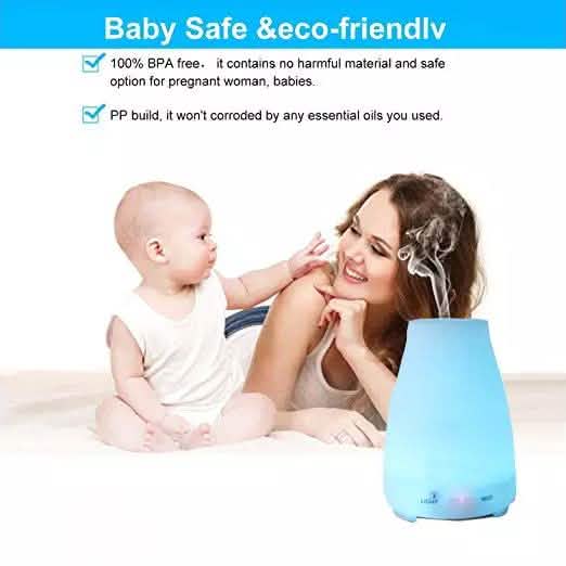 7 Farben LED 200 ml Ultraschall Aroma Diffuser und Luftbefeuchter mit Fernbedienung