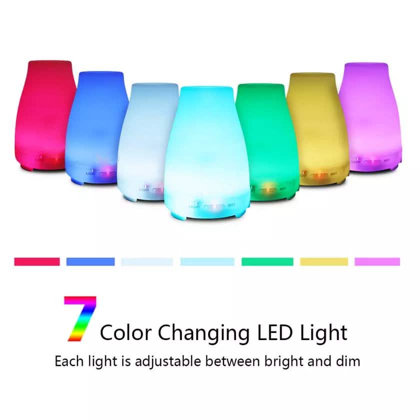 7 Farben LED 200 ml Ultraschall Aroma Diffuser und Luftbefeuchter mit Fernbedienung