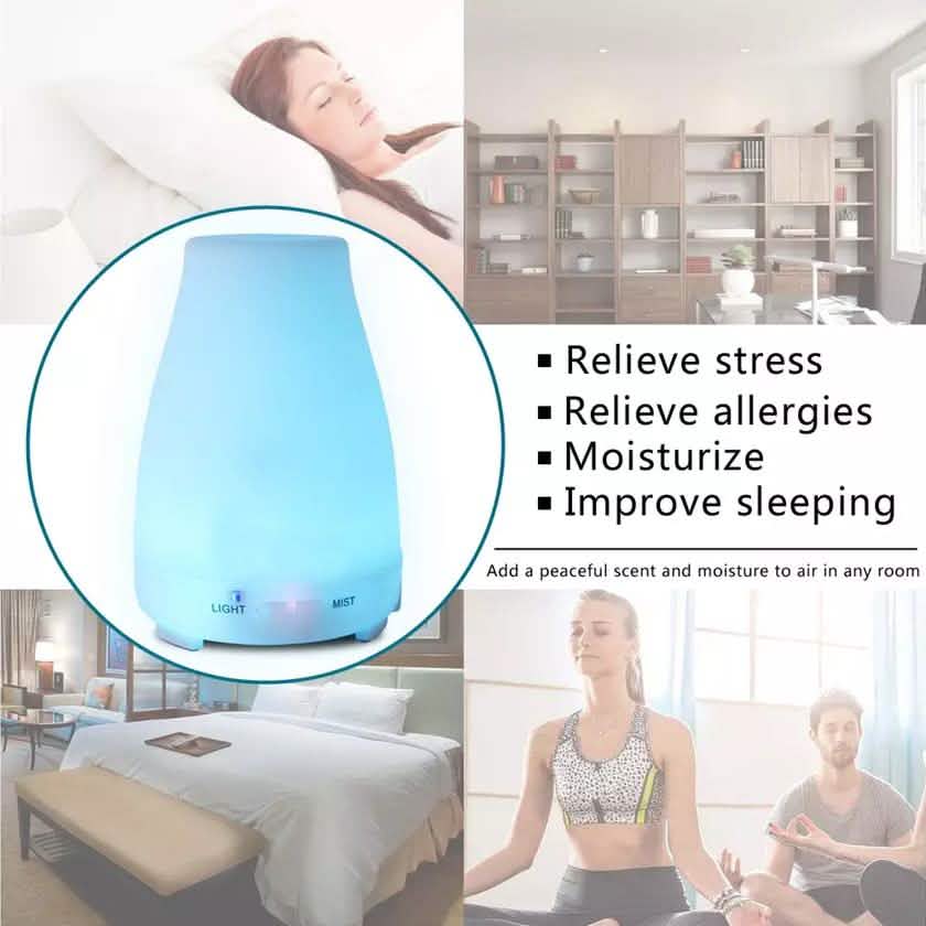7 Farben LED 200 ml Ultraschall Aroma Diffuser und Luftbefeuchter mit Fernbedienung