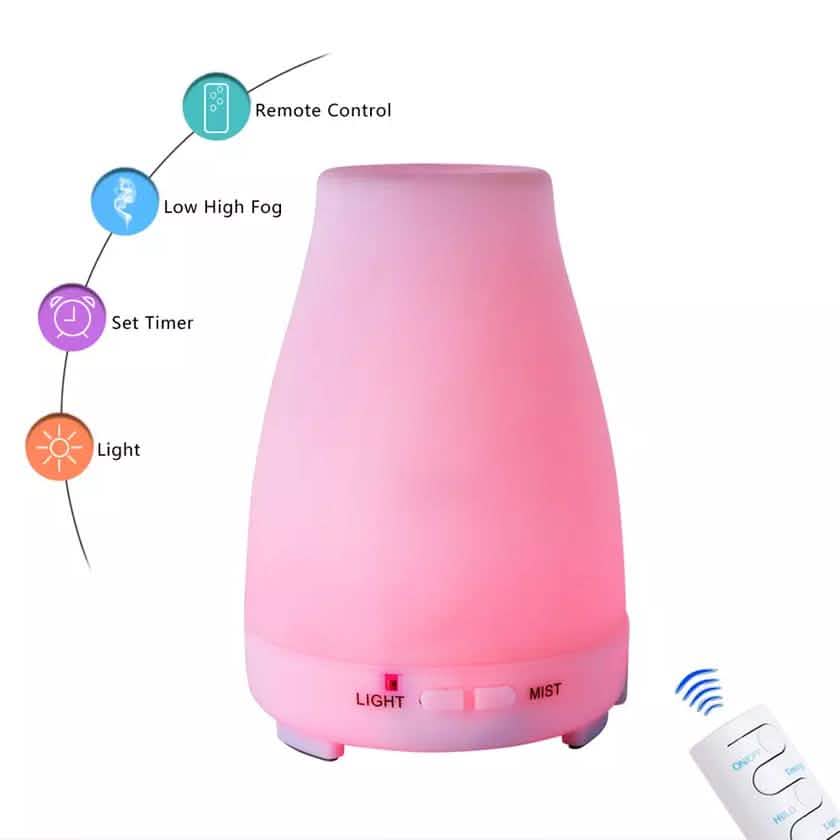 7 Farben LED 200 ml Ultraschall Aroma Diffuser und Luftbefeuchter mit Fernbedienung