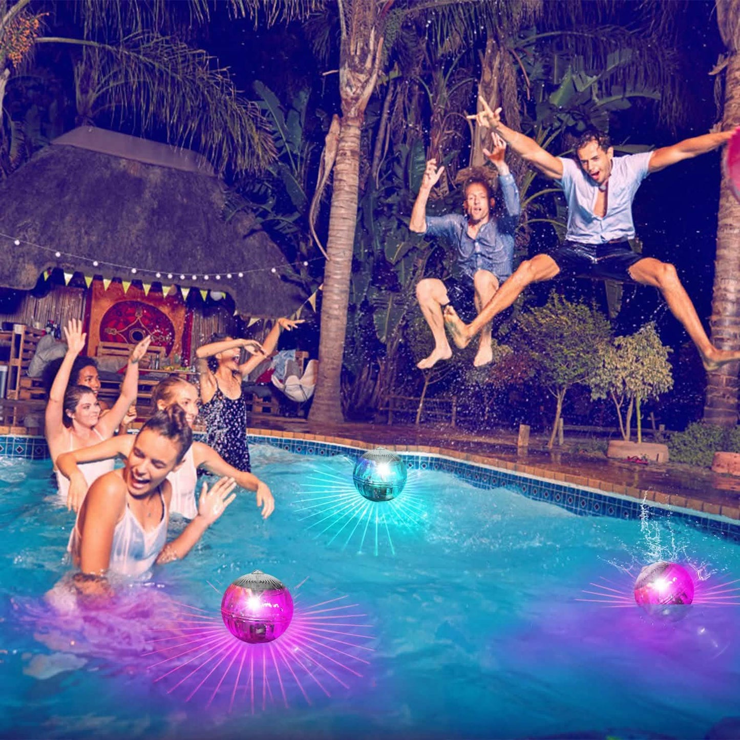 7 Farben Solar LED Schwimmleuchten
