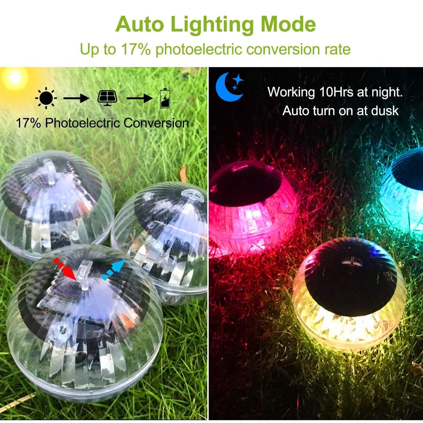 7 Farben Solar LED Schwimmleuchten