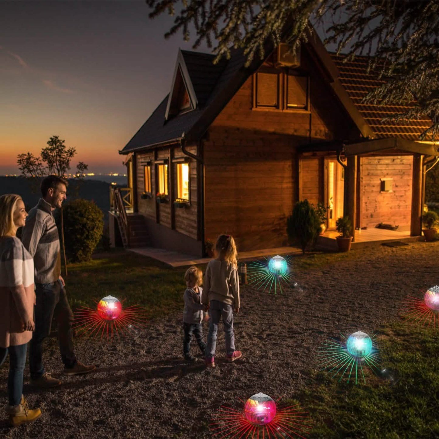 7 Farben Solar LED Schwimmleuchten