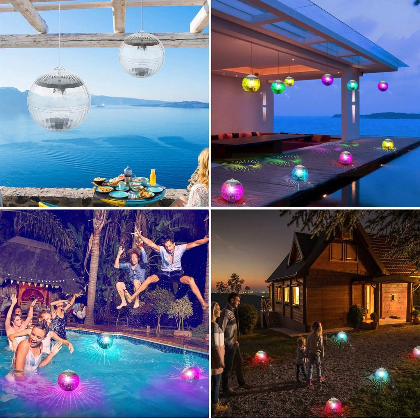 7 Farben Solar LED Schwimmleuchten