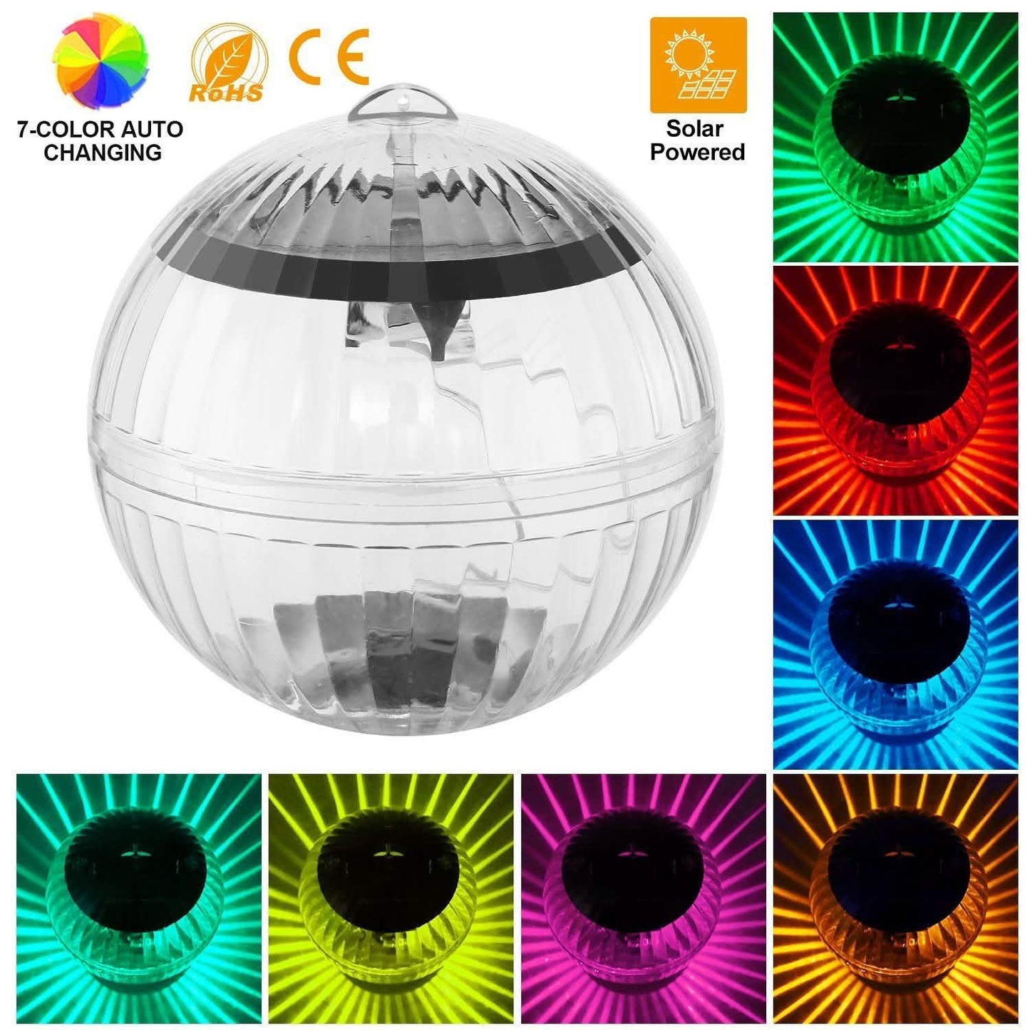 7 Farben Solar LED Schwimmleuchten