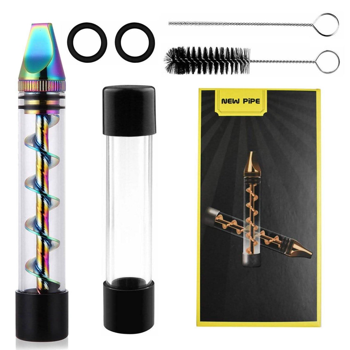7-in-1 Grinder Blunt Kit mit Raucher-Metallspitzen-Reinigungsbürste