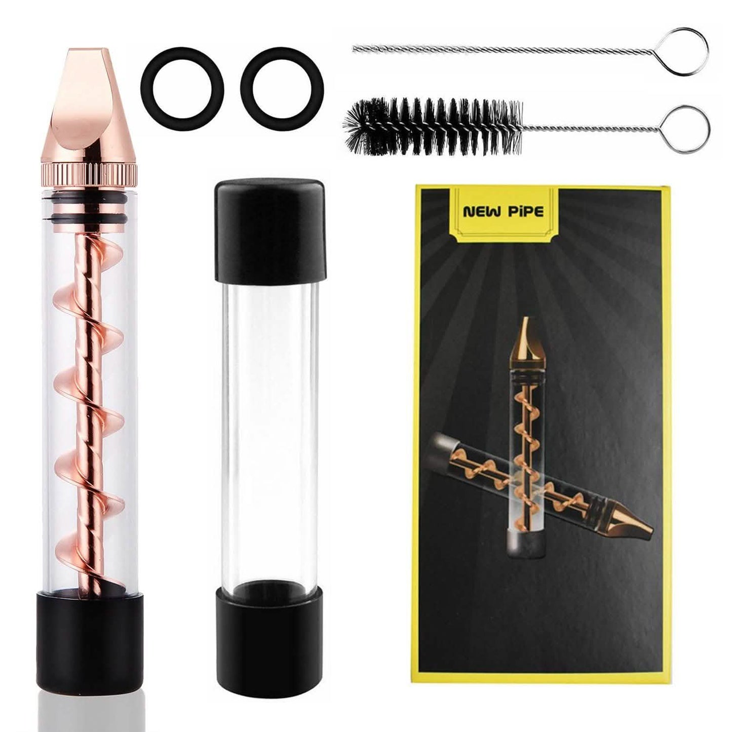 7-in-1 Grinder Blunt Kit mit Raucher-Metallspitzen-Reinigungsbürste