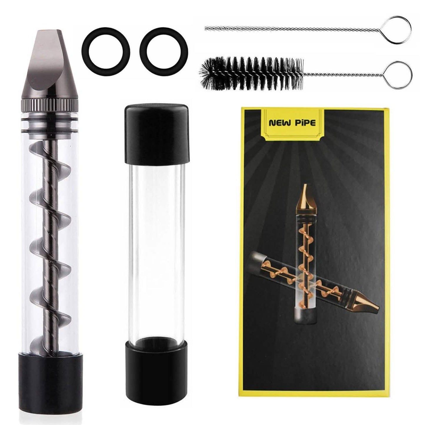 7-in-1 Grinder Blunt Kit mit Raucher-Metallspitzen-Reinigungsbürste