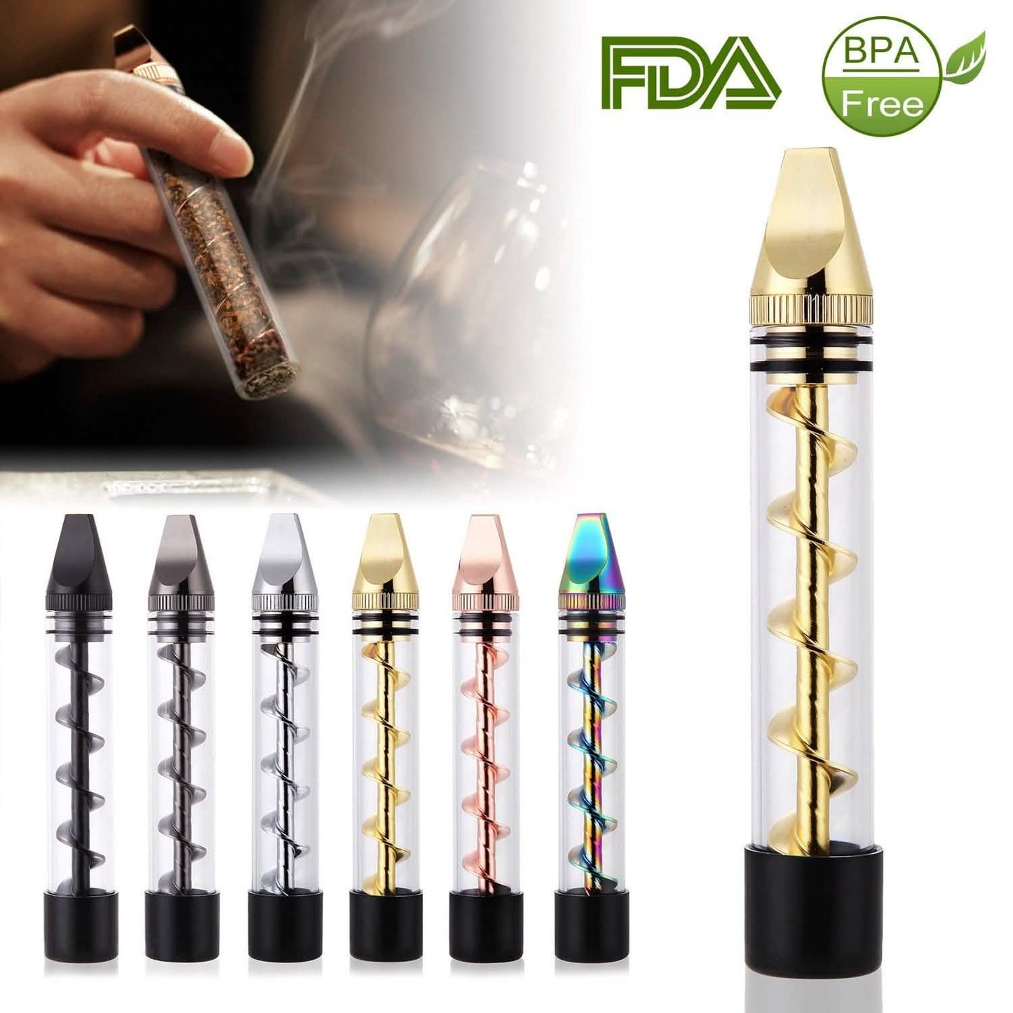 7-in-1 Grinder Blunt Kit mit Raucher-Metallspitzen-Reinigungsbürste
