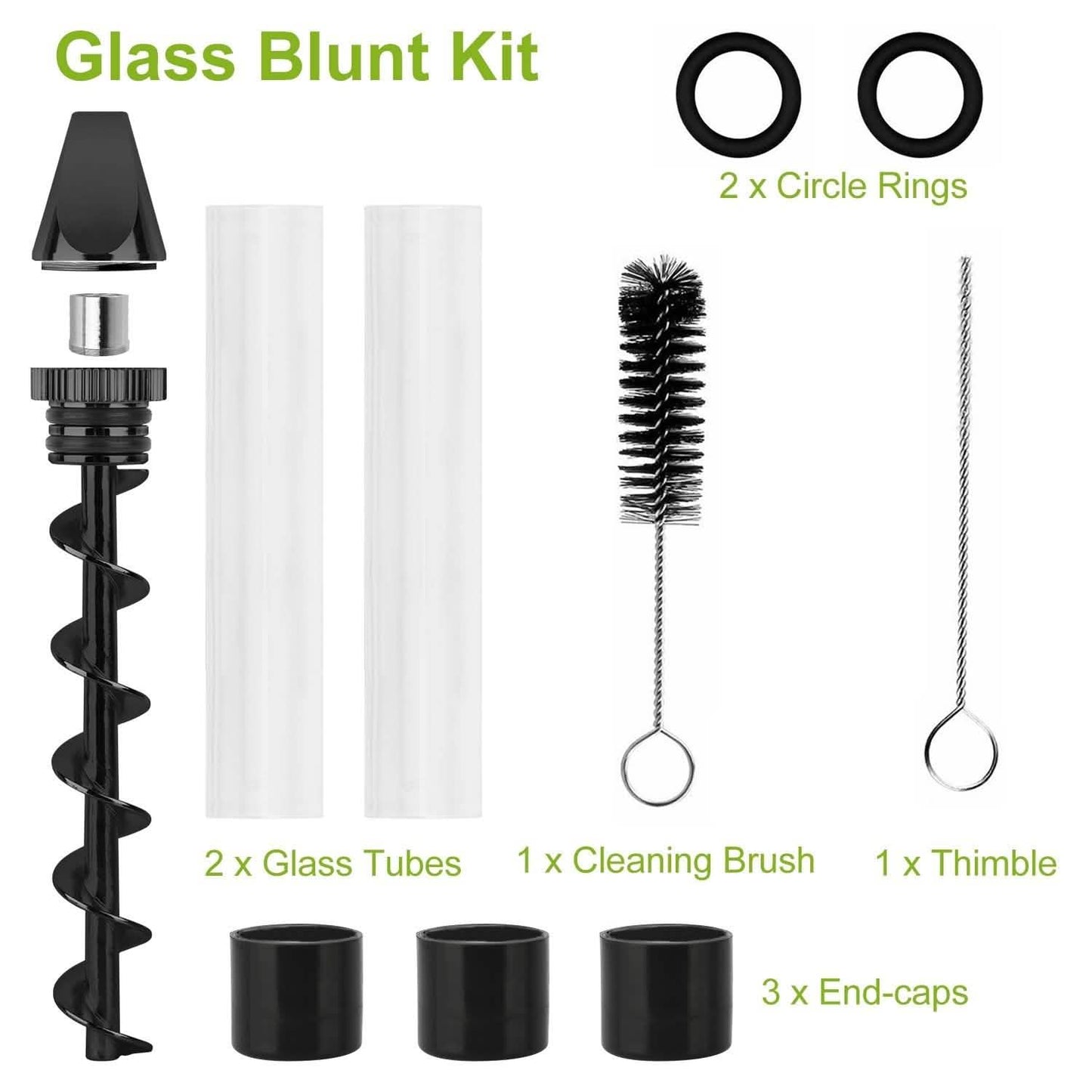 7-in-1 Grinder Blunt Kit mit Raucher-Metallspitzen-Reinigungsbürste