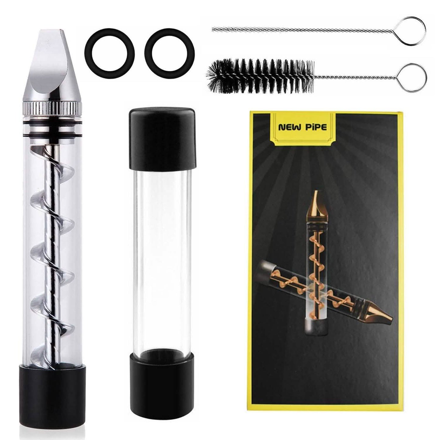 7-in-1 Grinder Blunt Kit mit Raucher-Metallspitzen-Reinigungsbürste