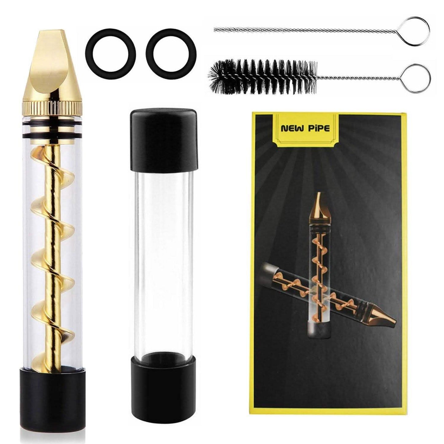 7-in-1 Grinder Blunt Kit mit Raucher-Metallspitzen-Reinigungsbürste