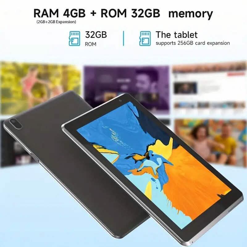 Android 12.0, Dual-Kamera 7"-Tablet mit 32 GB RAM & Speicher