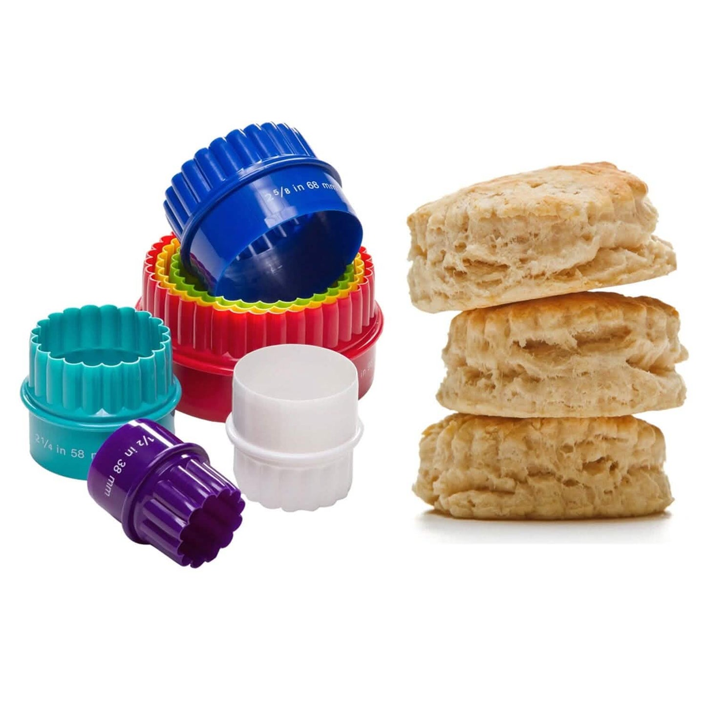7er-Pack: Hochwertiges doppelseitiges Ausstecherset für Kekse und Fondantkuchen