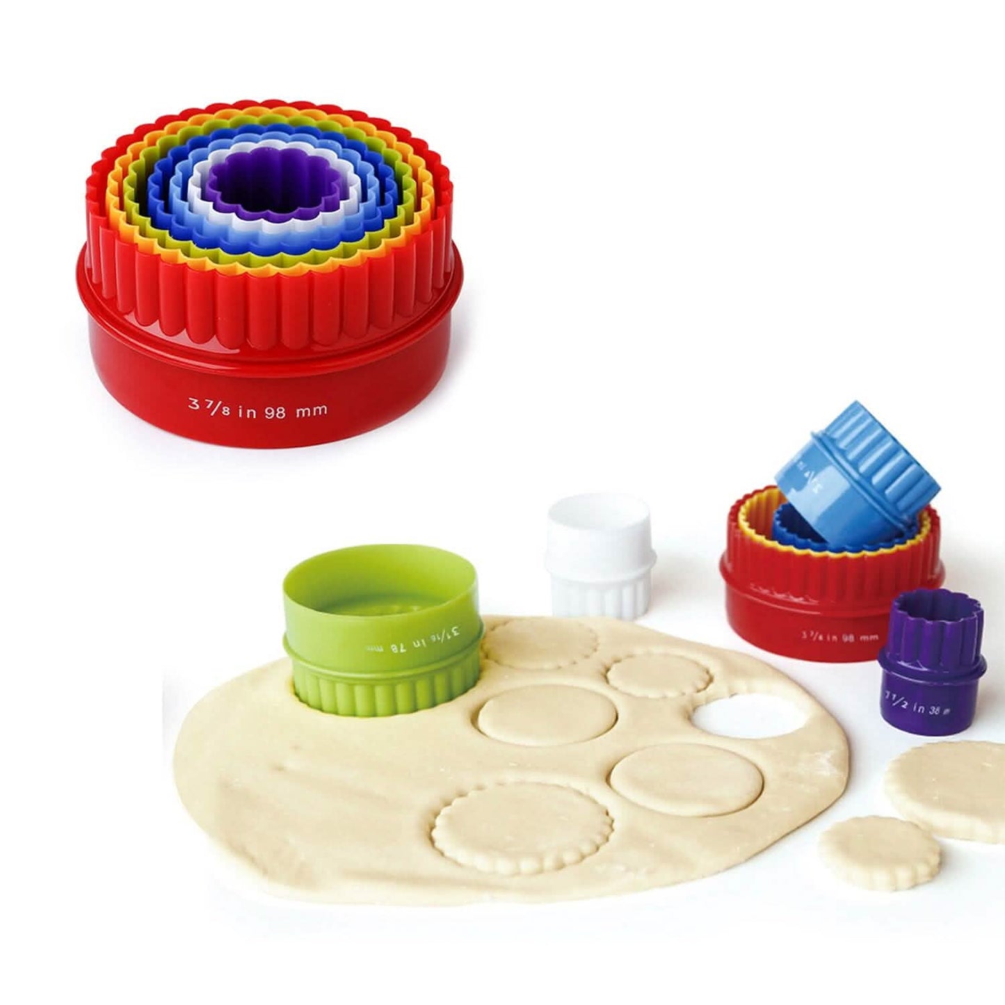 7er-Pack: Hochwertiges doppelseitiges Ausstecherset für Kekse und Fondantkuchen