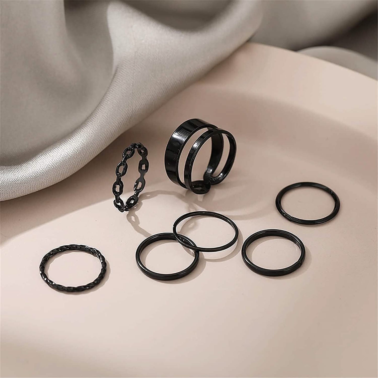 7-teilig: Damen-Goldknöchelring-Set