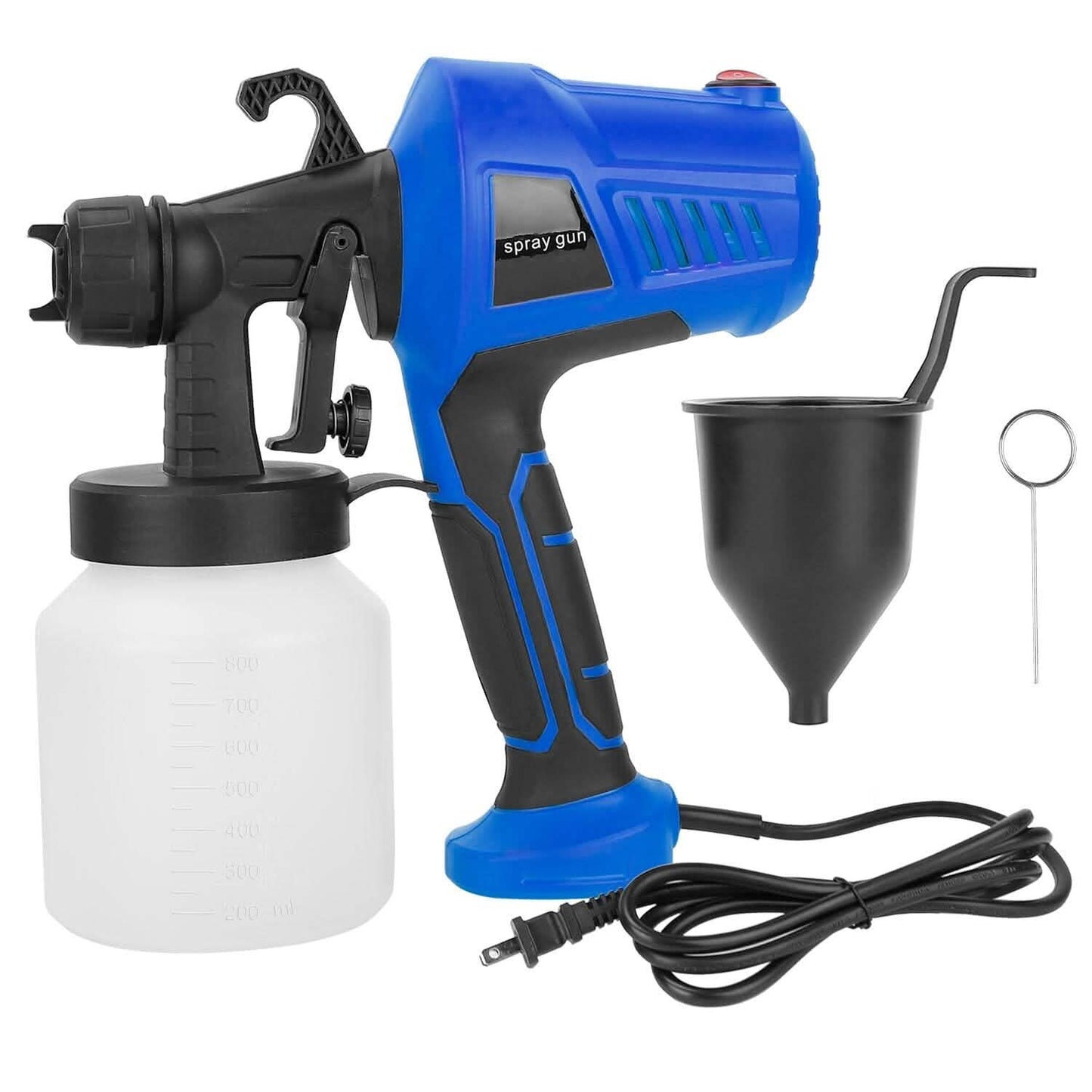 700W Elektrisches Farbsprühgerät, handgehalten, mit 3 Sprühmustern, 800ml
