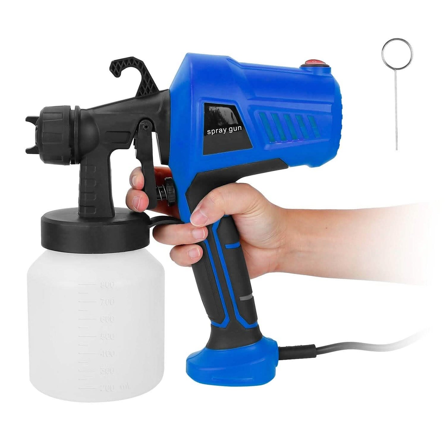700W Elektrisches Farbsprühgerät, handgehalten, mit 3 Sprühmustern, 800ml