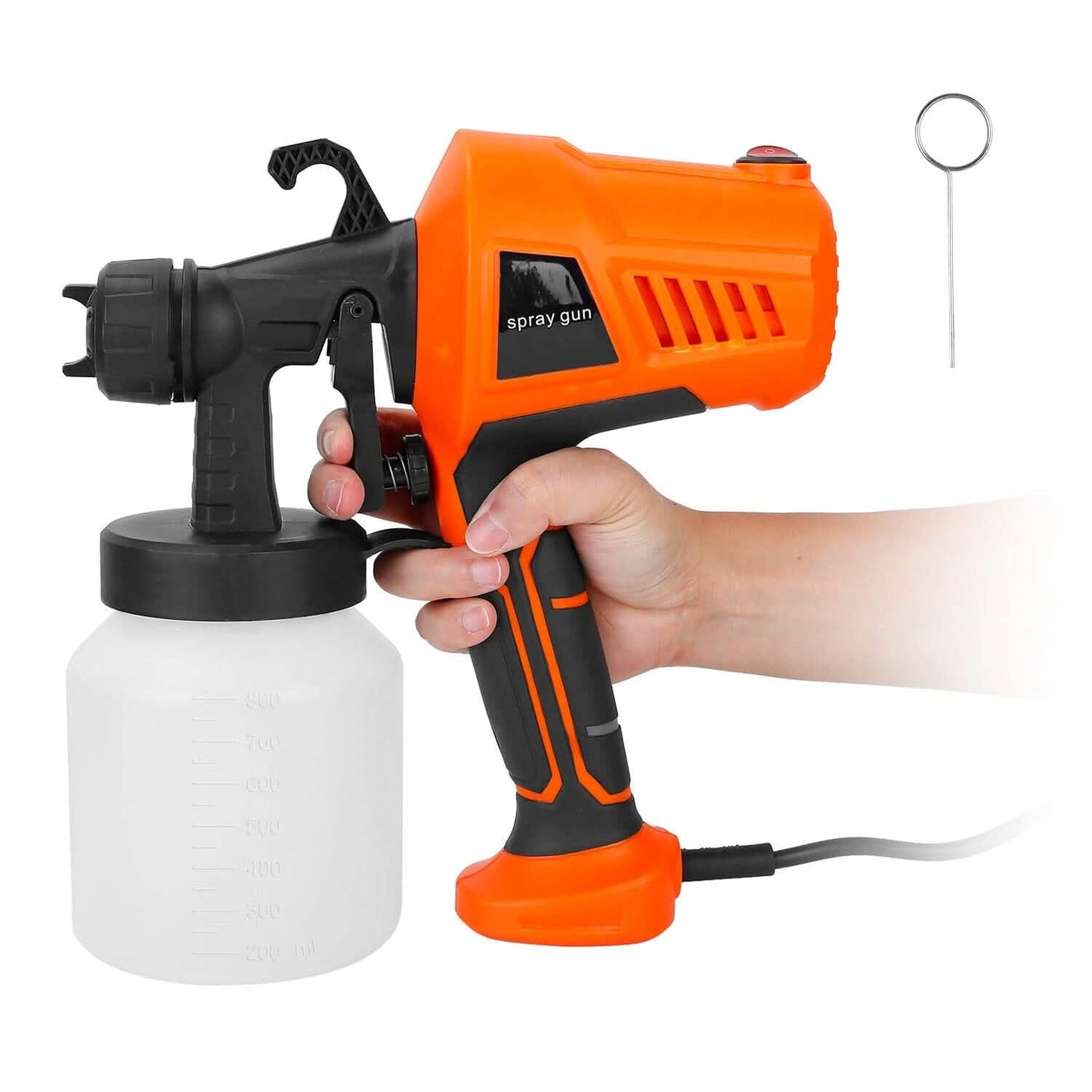 700W Elektrisches Farbsprühgerät, handgehalten, mit 3 Sprühmustern, 800ml