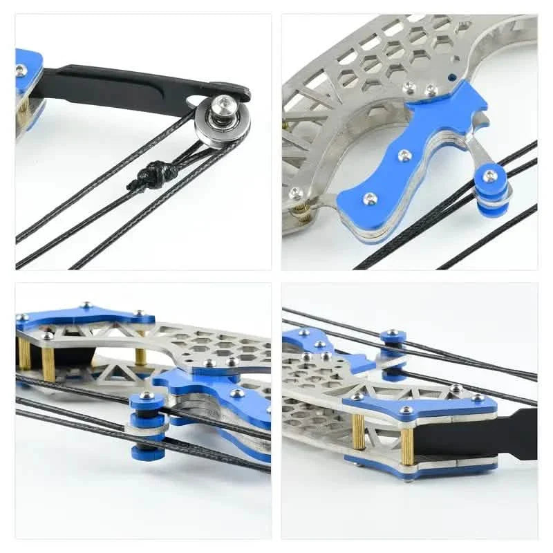 Mini-Bogenset – Rechts-/Linkshand, Metall-Compoundbogen, Schießtraining