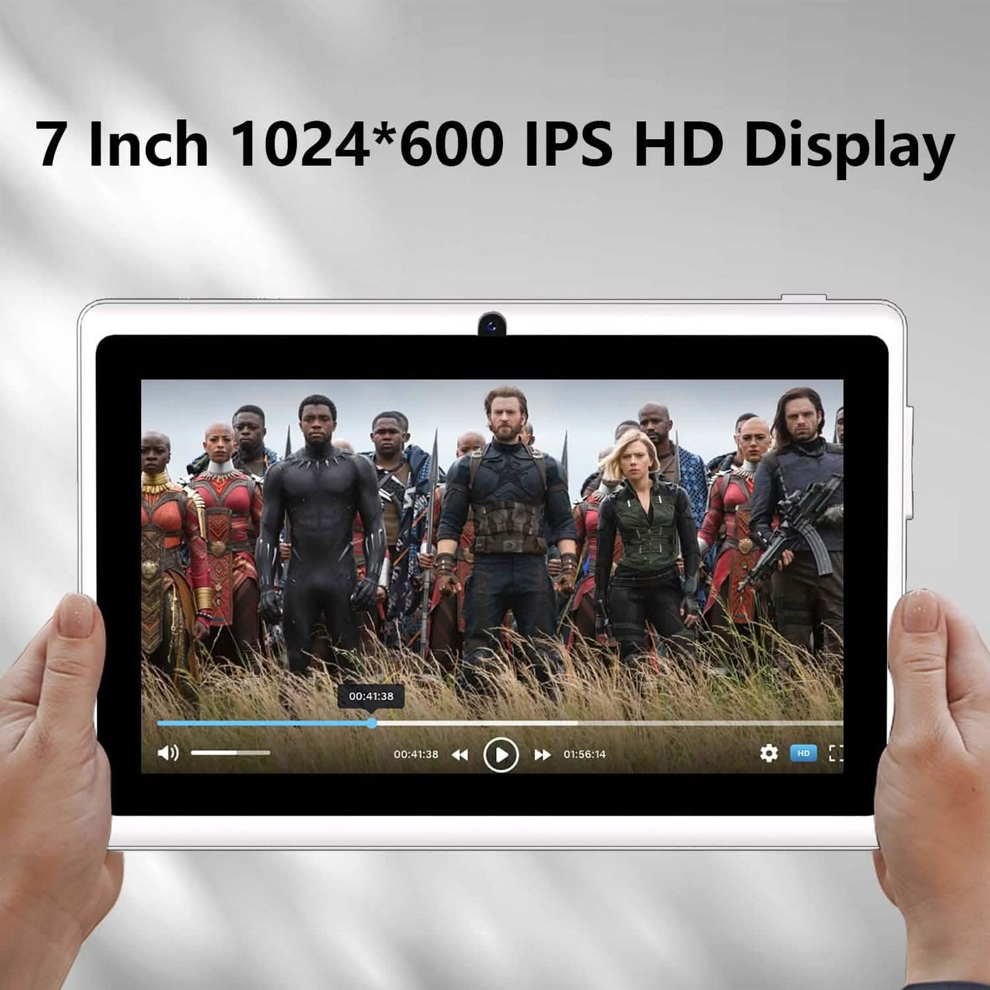 Android Tablet – 7" LCD, 2 GB RAM + 4 GB Erweiterung, 32 GB Speicher, Dual-Kameras, Wi-Fi, GPS, USB-Aufladung