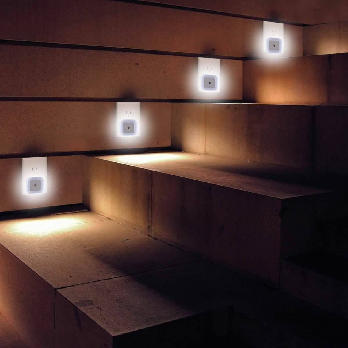 6er-Pack: Steckbares LED-Nachtlicht