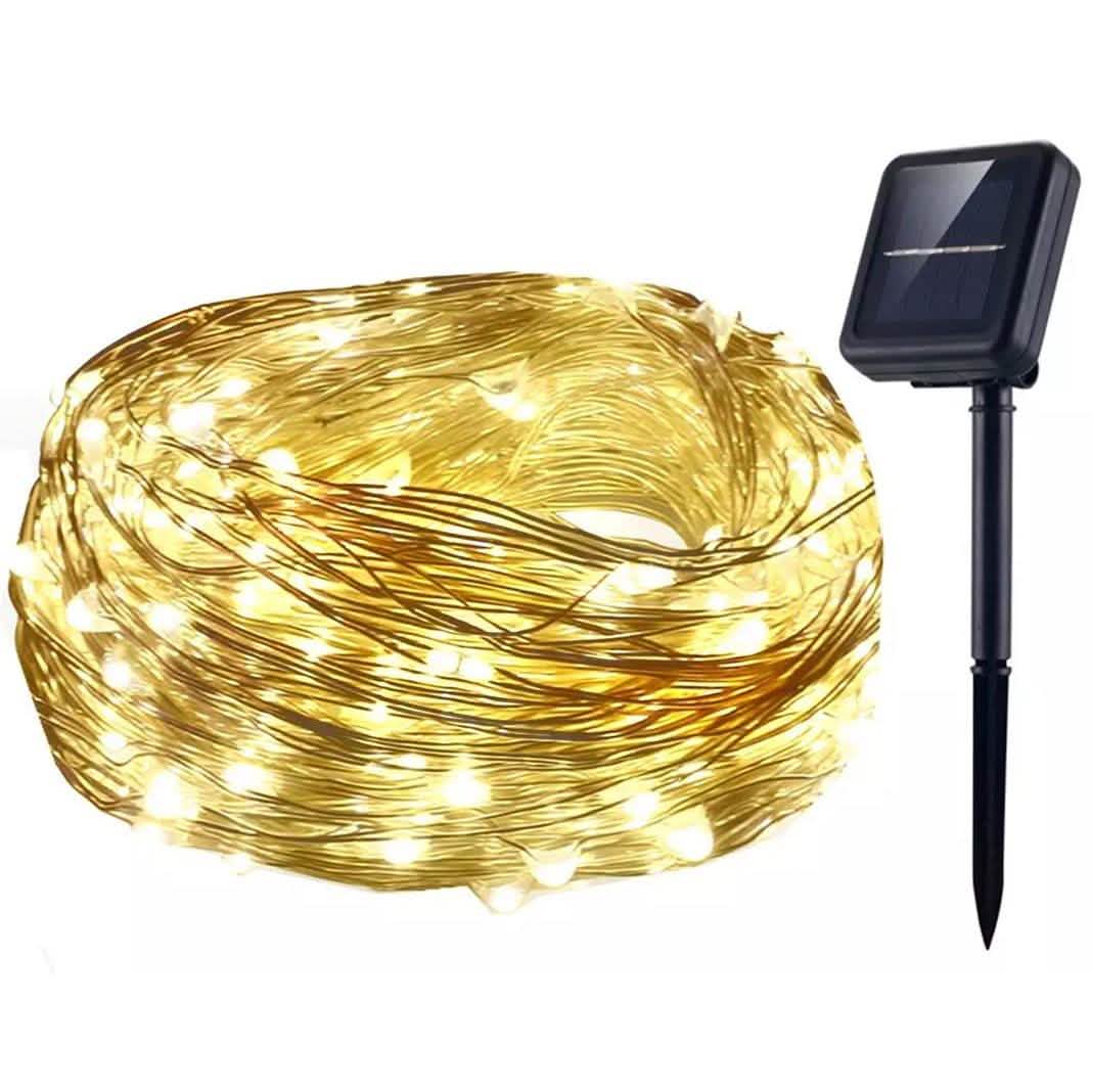 22 m 200 LED wasserdichte Lichterkette mit 8 Modi für den Garten