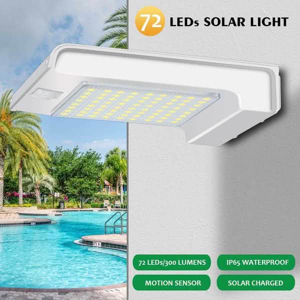 72 LED Solar-Bewegungsmelderleuchten Solar-Wandleuchte