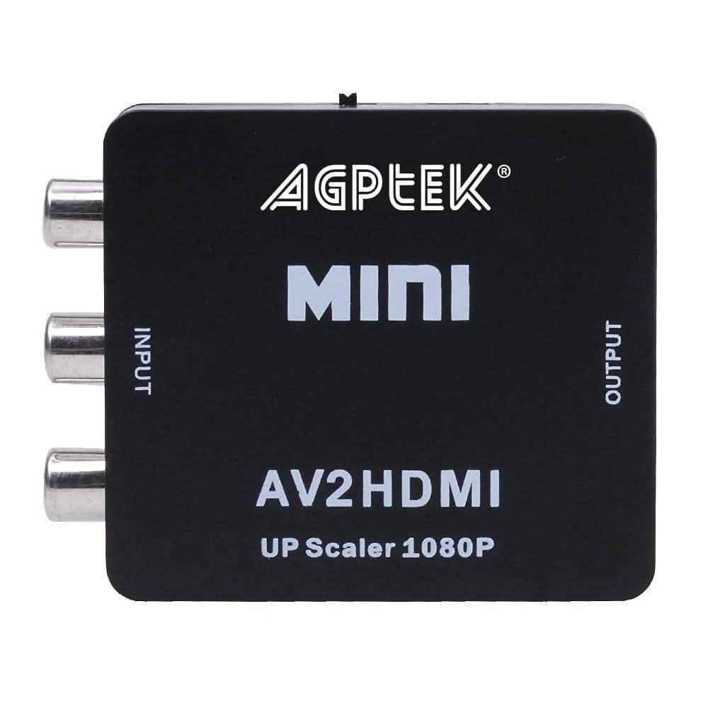 720p 1080p AGPtek Mini Composite AV CVBS 3RCA zu HDMI Video Konverter Adapter