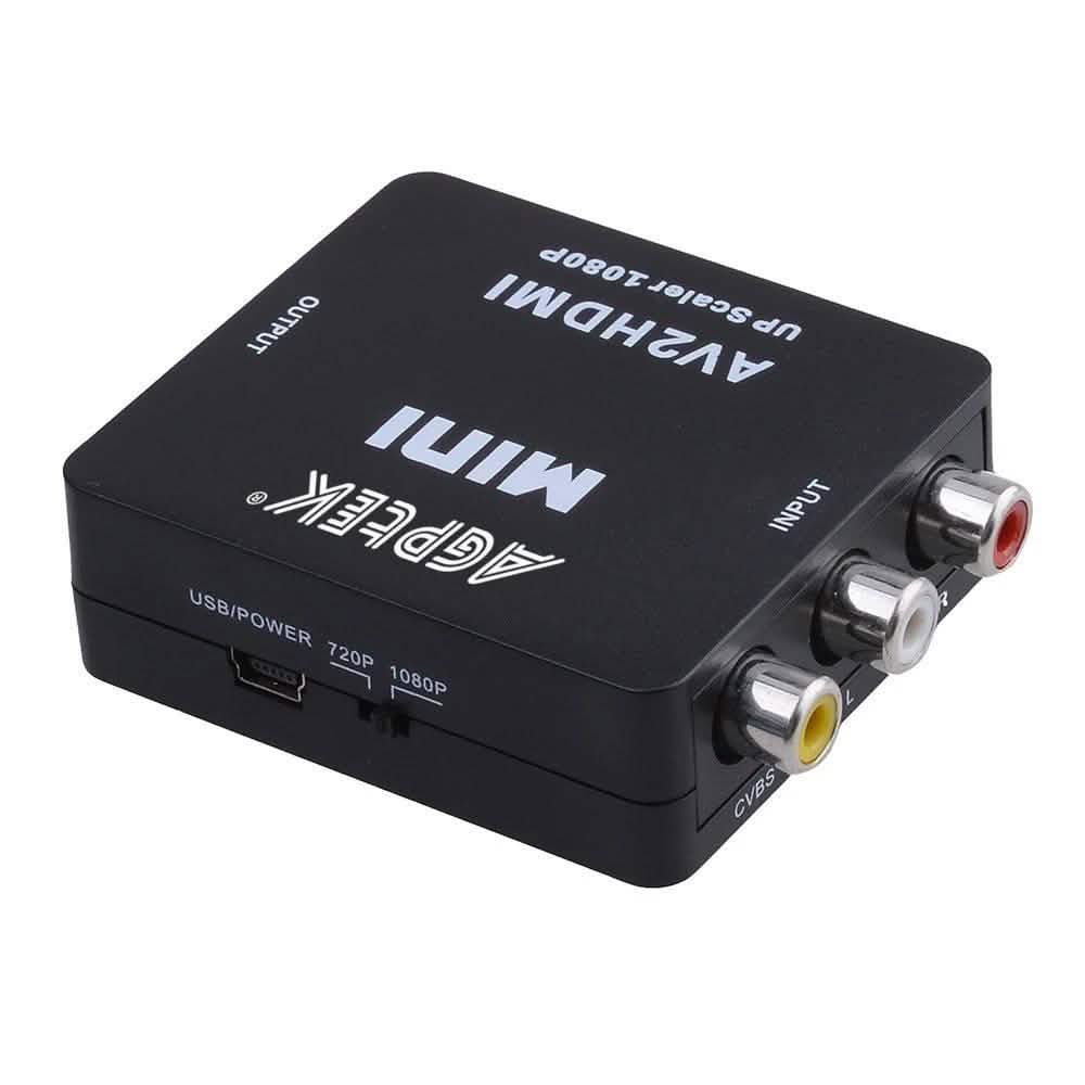 720p 1080p AGPtek Mini Composite AV CVBS 3RCA zu HDMI Video Konverter Adapter