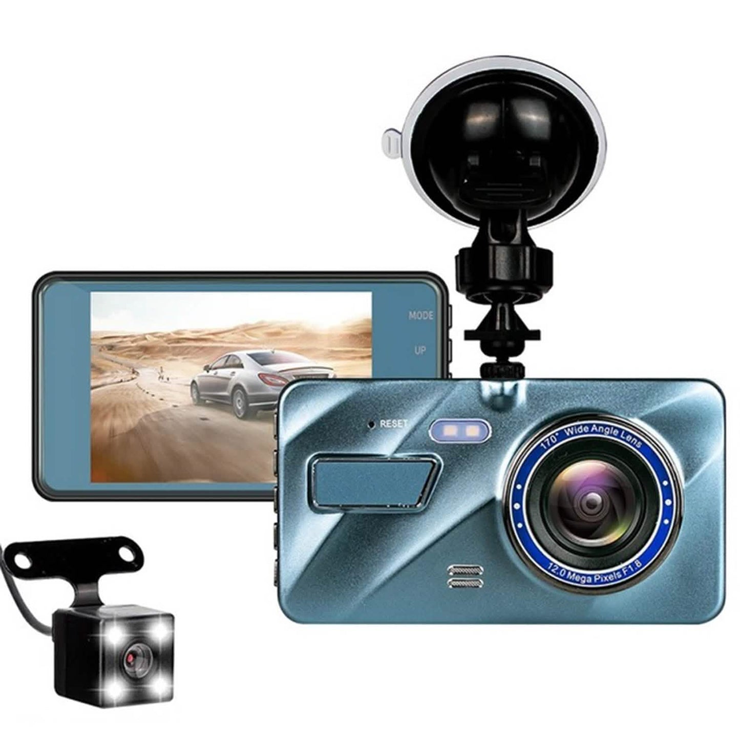 720P Dual-Dashcam-Recorder mit Bewegungserkennung
