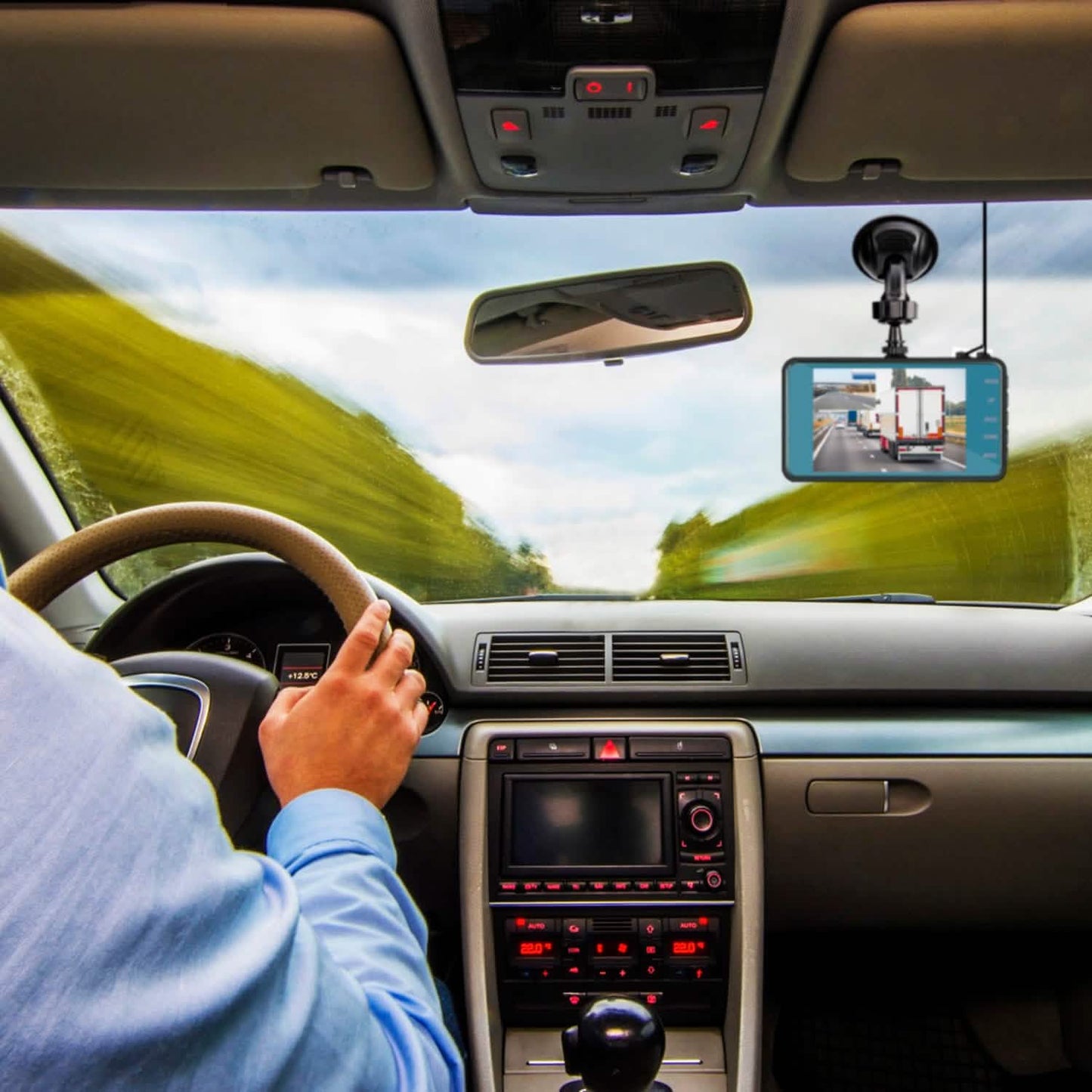 720P Dual-Dashcam-Recorder mit Bewegungserkennung