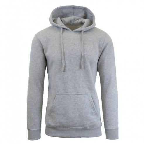 Kapuzenpullover mit schwerem Fleecefutter – Grau