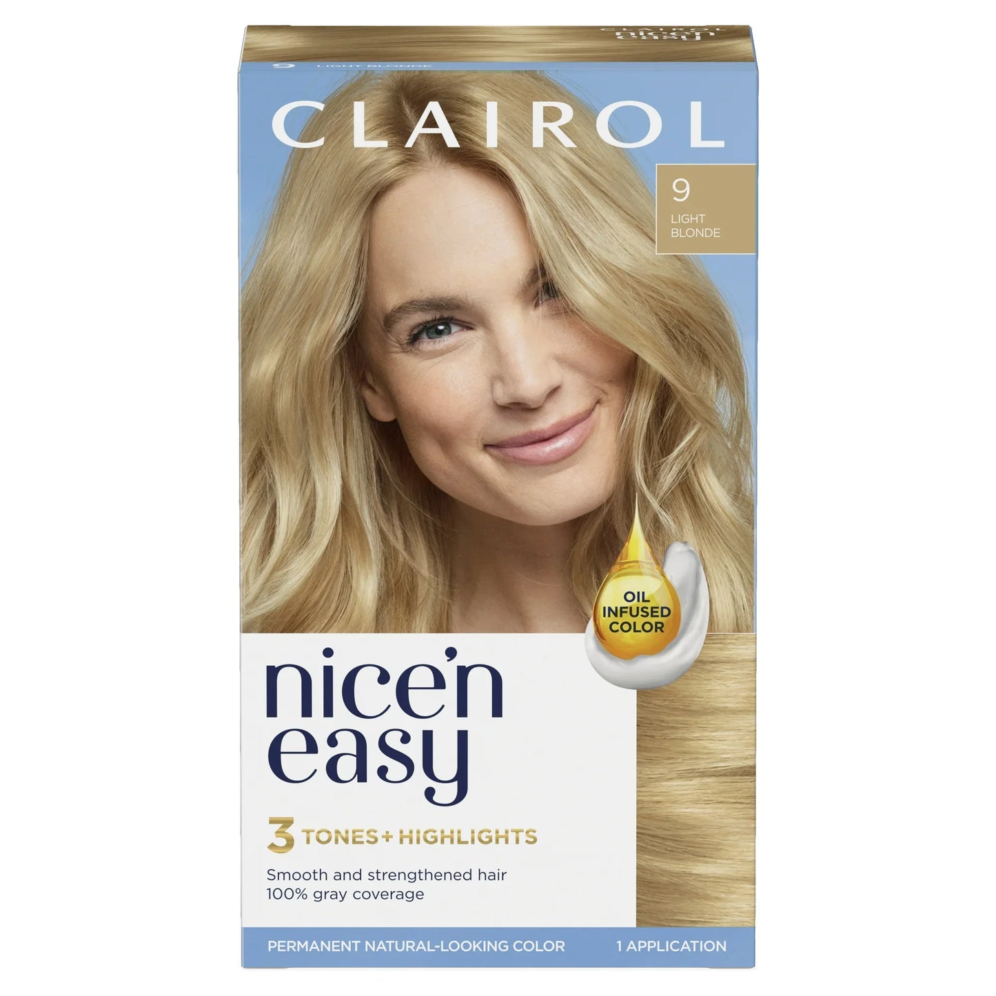 Dauerhafte Haarfarbe: 3 Nuancen + Highlights