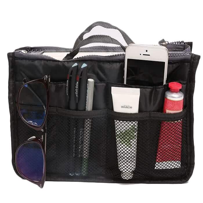 Kosmetiktasche/Handtaschen-Organizer mit mehreren Fächern