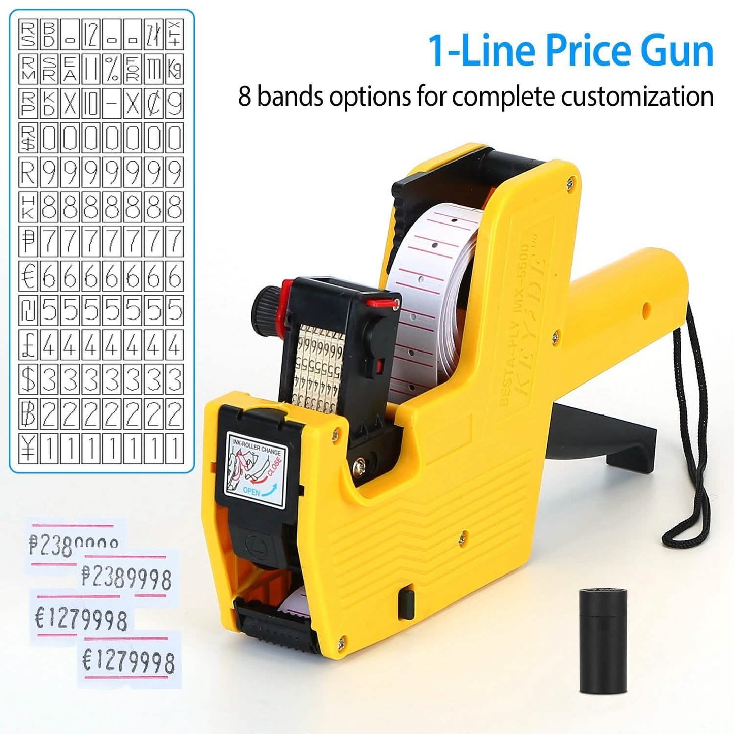 8-stellige Preisauszeichnungsmaschine