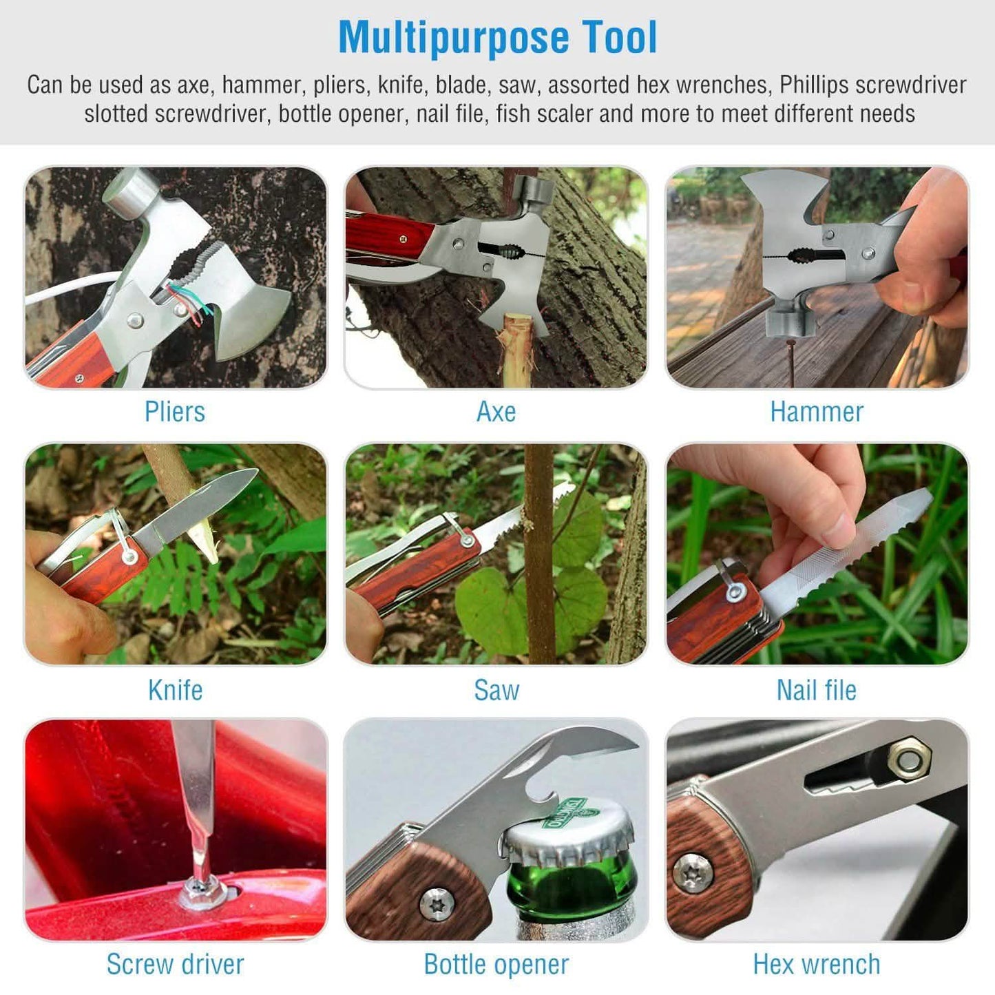 8-in-1 Hammer-Werkzeugsatz