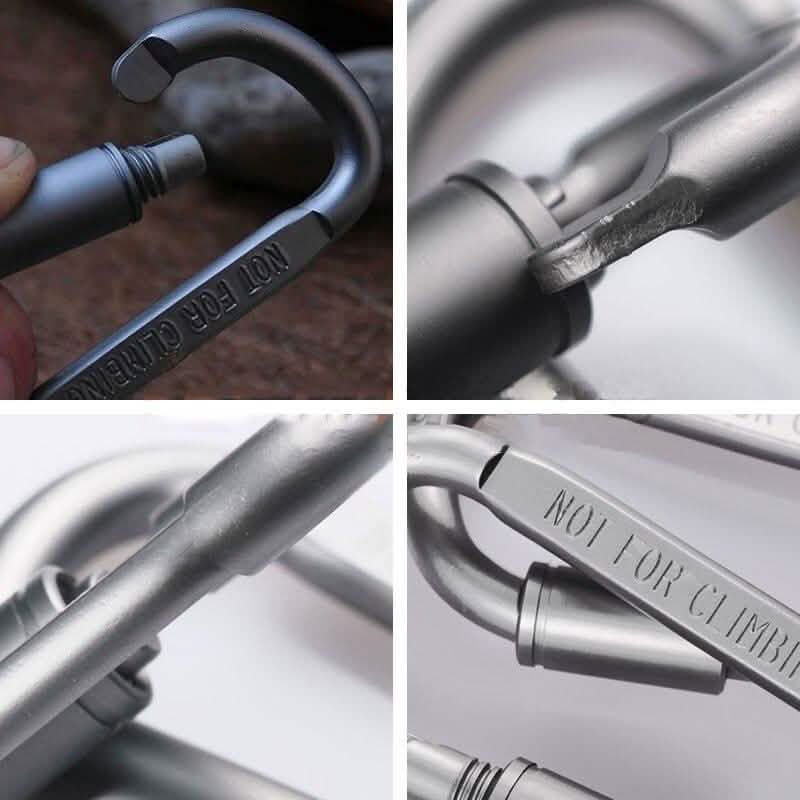 8er-Pack: Aluminium-Outdoor-Karabiner