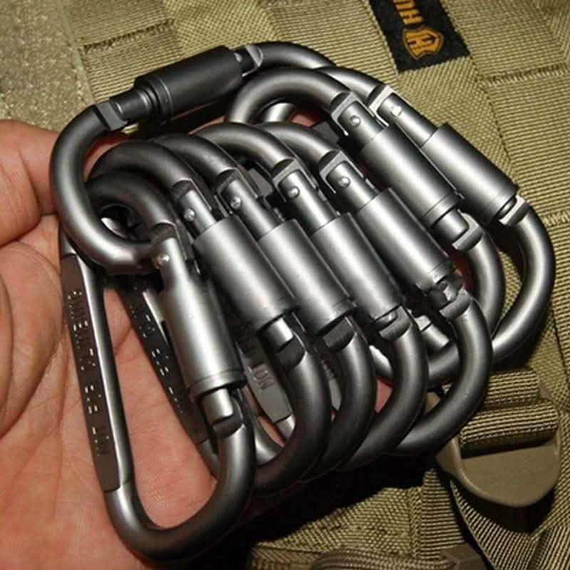 8er-Pack: Aluminium-Outdoor-Karabiner