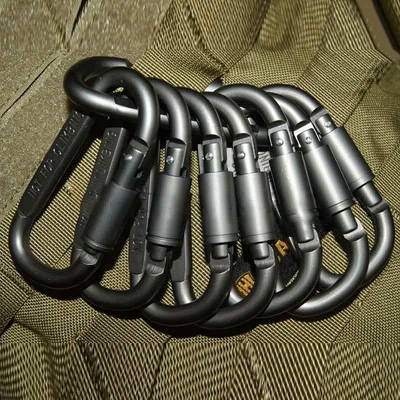 8er-Pack: Aluminium-Outdoor-Karabiner