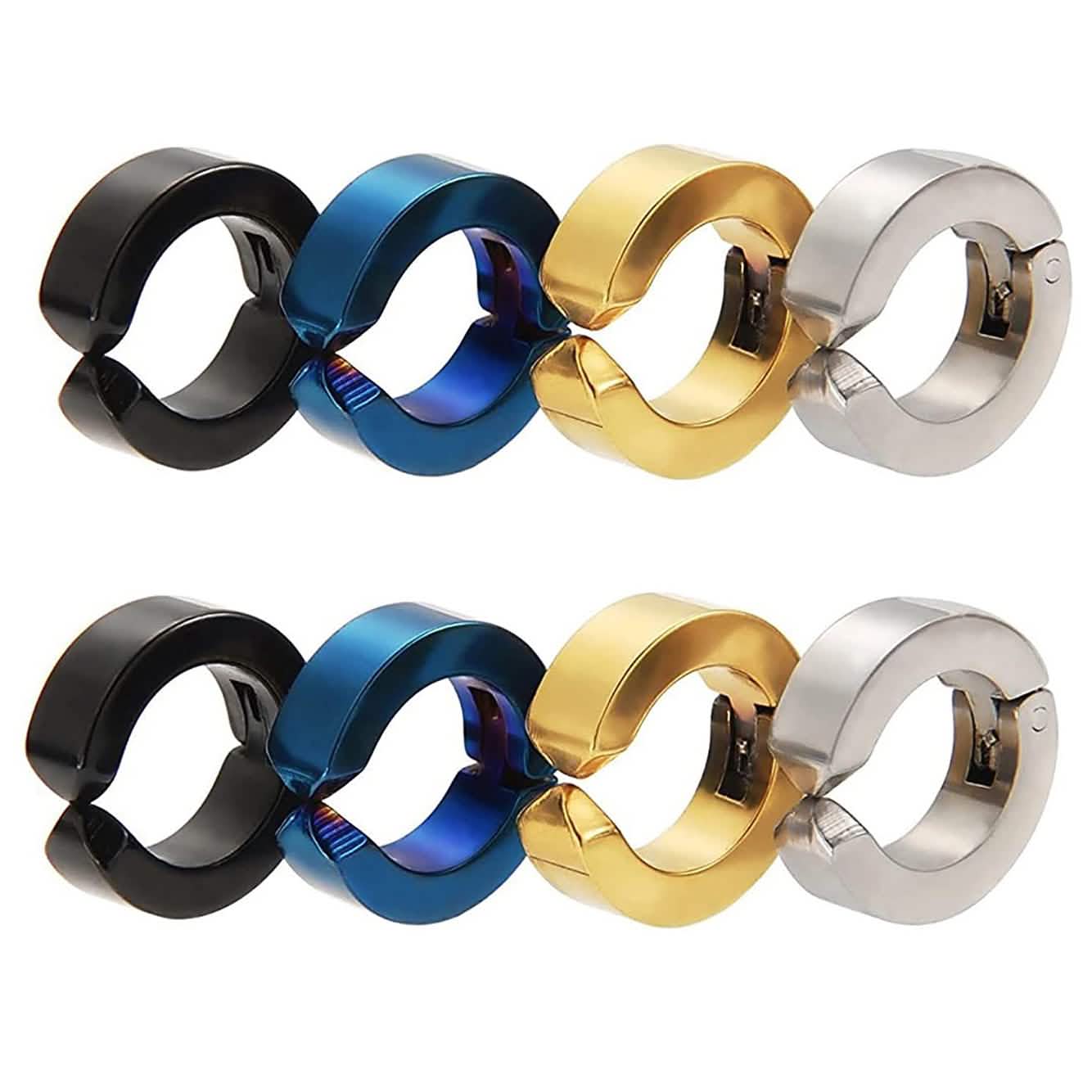 8 Stück: Mudder Ohrclips ohne Piercing