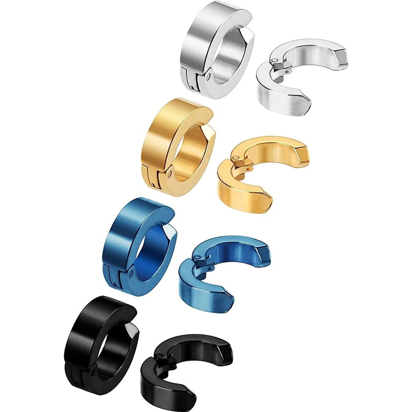 8 Stück: Mudder Ohrclips ohne Piercing