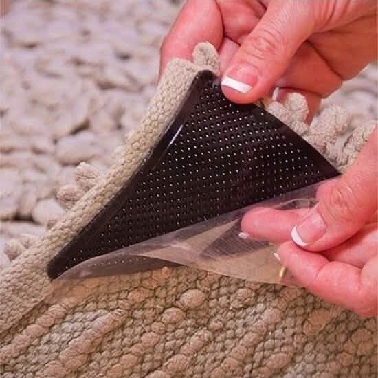 8 Stück: Rutschfeste Silikon-Mattenstopper