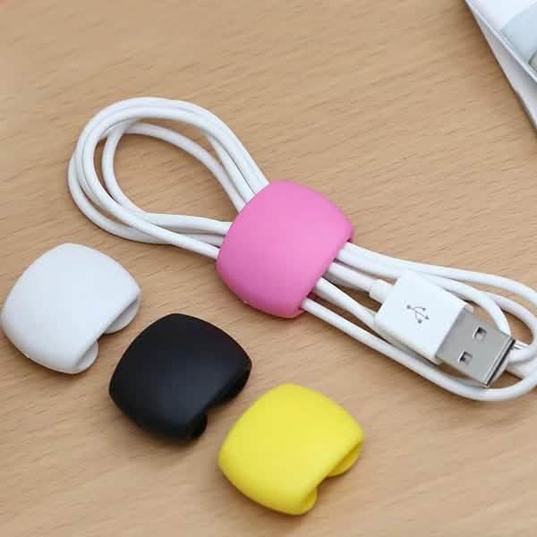 8-teilig: Tragbarer, wiederverwendbarer Kabelclip-Organizer
