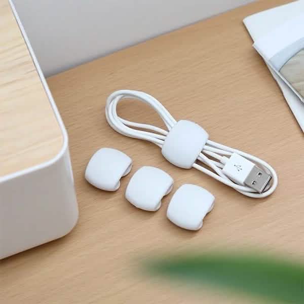8-teilig: Tragbarer, wiederverwendbarer Kabelclip-Organizer