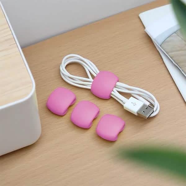 8-teilig: Tragbarer, wiederverwendbarer Kabelclip-Organizer