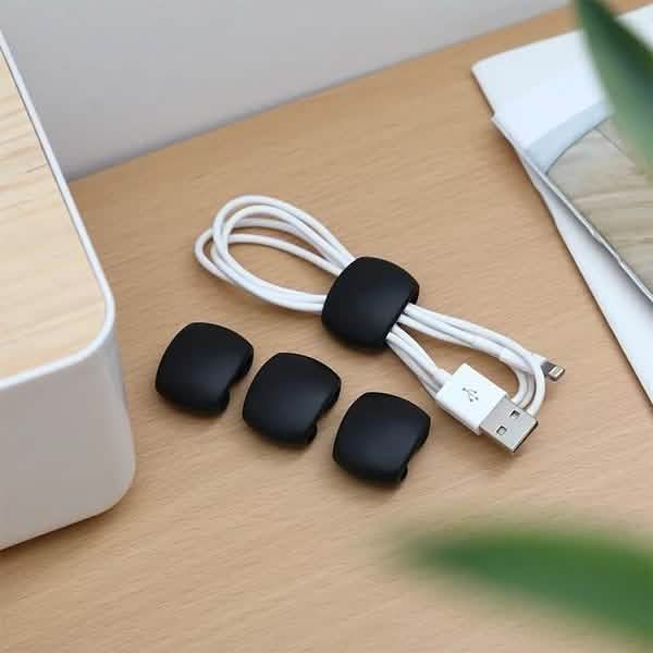 8-teilig: Tragbarer, wiederverwendbarer Kabelclip-Organizer
