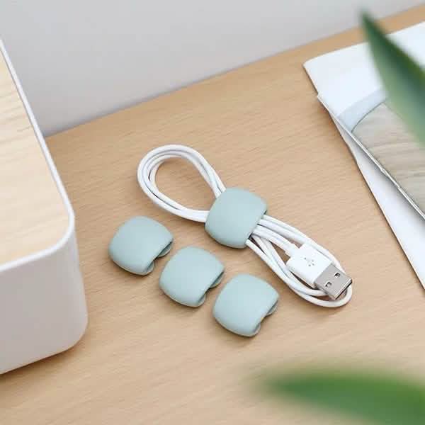 8-teilig: Tragbarer, wiederverwendbarer Kabelclip-Organizer
