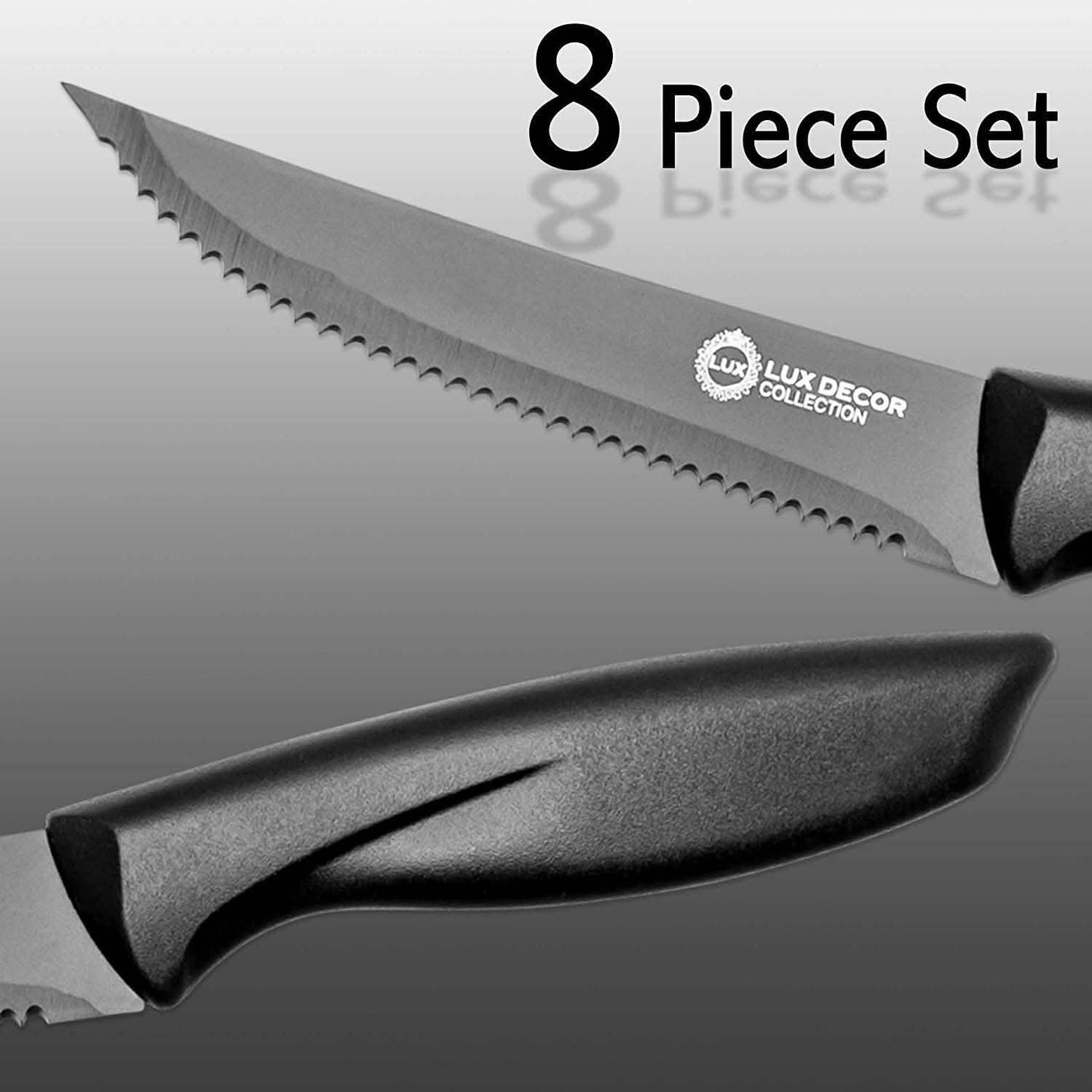 8-teiliges Set: Steakmesser Edelstahl