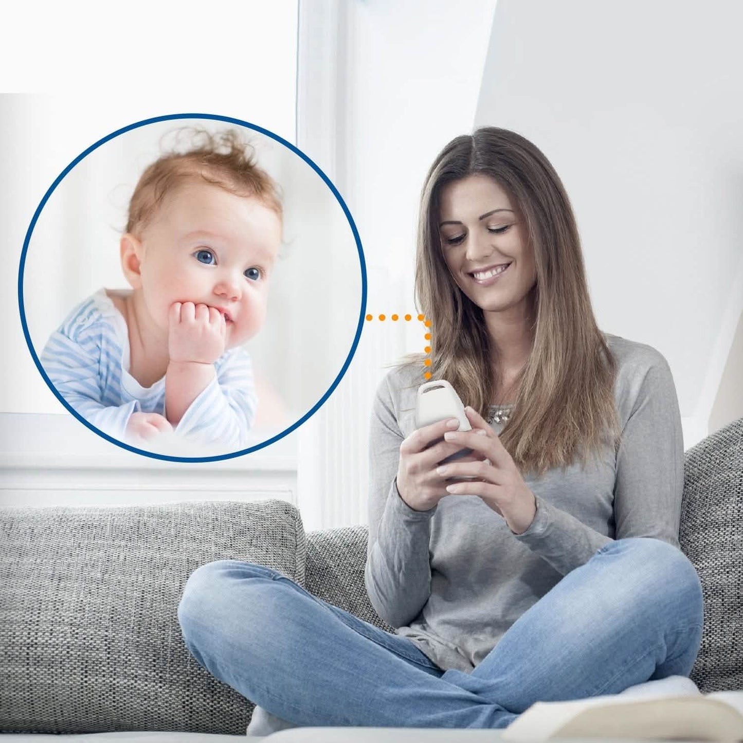 DECT 6.0 Digitales Audio Babyphone mit 2 Elterneinheiten